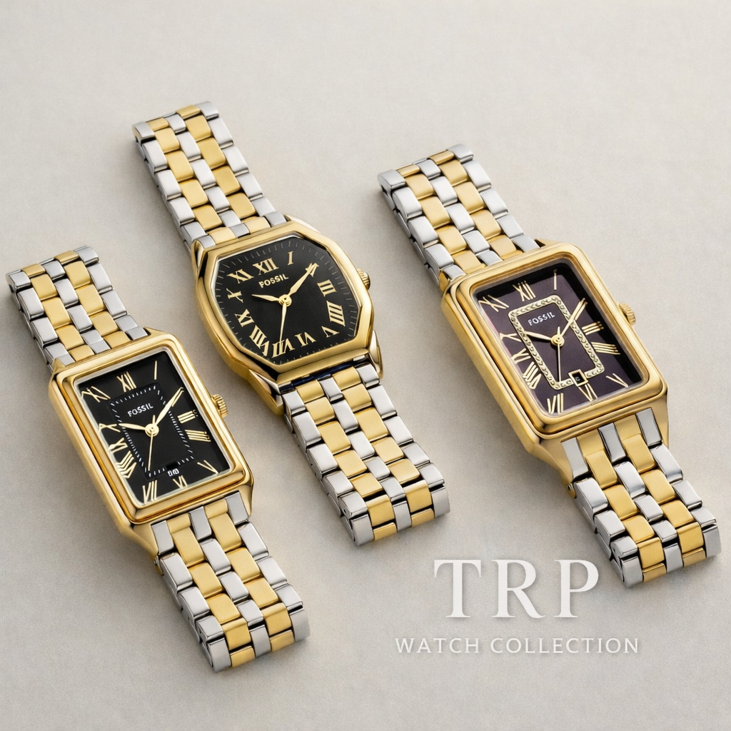 Fossil Harlow Two-Tone Black Stainless Steel Watch