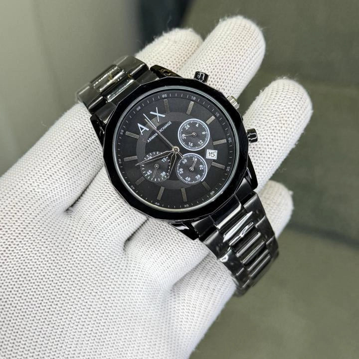 Armani Exchange AX1722 Men’s Black Chronograph Stainless Steel Watch