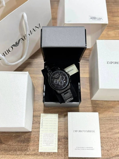 Armani Exchange AX1722 Men’s Black Chronograph Stainless Steel Watch