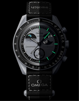TRPOmega Speedmaster Moonswatch greyBlack with black belt