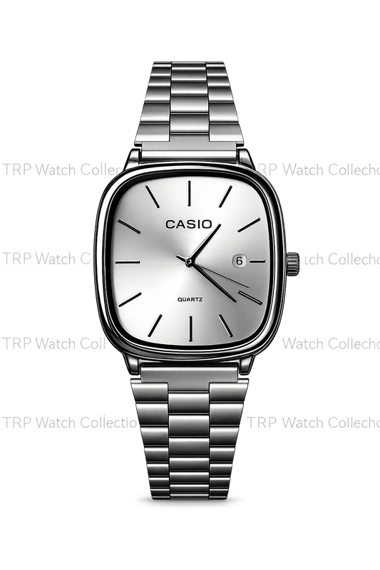 CASIO QUARTZ VINTAGE WATCH WHITE DIAL