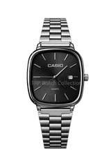 CASIO QUARTZ VINTAGE BLACK DIAL WATCH