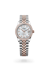 Rolex Datejust Woman Oyster, 31 mm, Oystersteel, Everose gold and diamonds (Automatic) ZR QUALITY