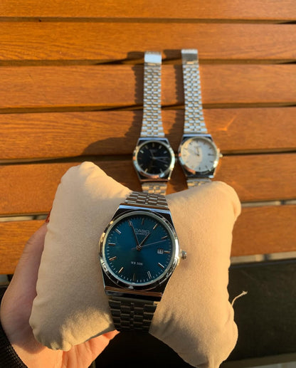 CASIO ANALOG MTP SILVER-Tiffny Blue