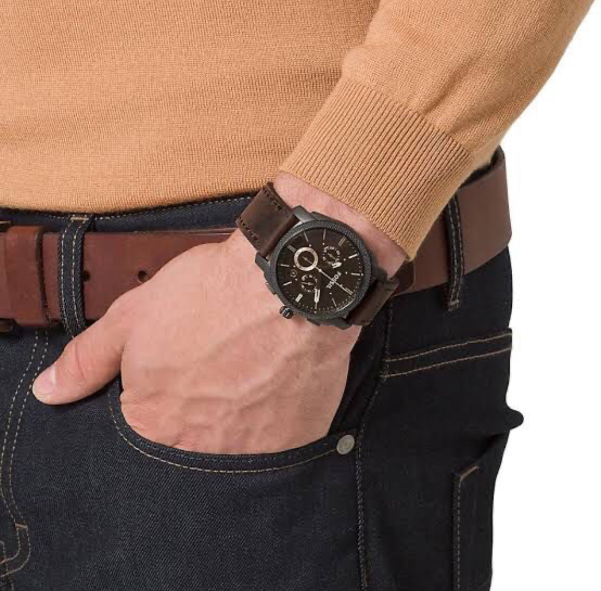 Fossil FS5251 Japanese Brown Dial & Brown Leather Strap Men’s Watch