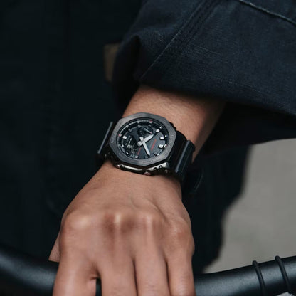 G-Shock G1373 Metal Case & Cloth Strap Full Black