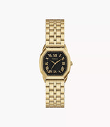 Fossil Harlow Gold  Black Stainless Steel Watch