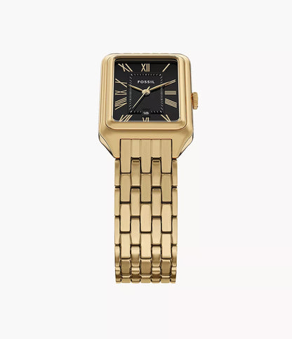 Fossil-Rectangle-Gold-Black