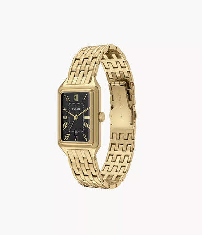 Fossil-Rectangle-Gold-Black