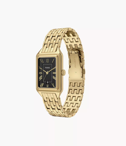 Fossil-Rectangle-Gold-Black