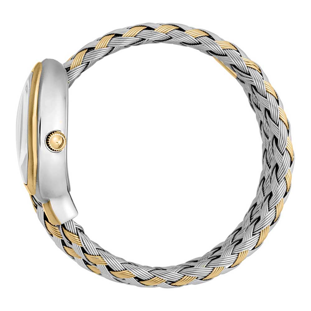 JUST C… Snack Watch TWO TONE GOLD WHITE