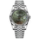 Seiko Mod Datejust "Green Arabic" Watch