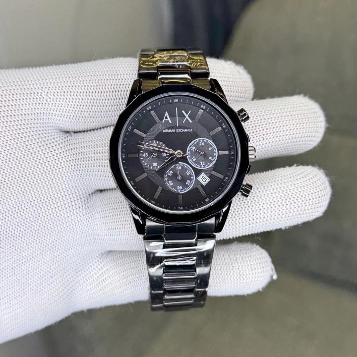 Armani Exchange AX1722 Men’s Black Chronograph Stainless Steel Watch