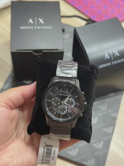 Armani Exchange AX1722 Men’s Black Chronograph Stainless Steel Watch